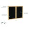 Ghent Enclosed Bulletin Board, 2 Door, Rcycl, Oak Frame, 3 ft H x 5 ft W, Tan Spckld PW23660TR-TN - alternate 3
